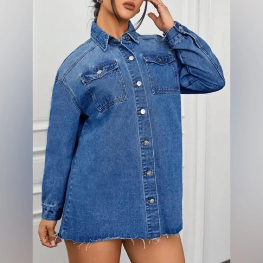 Stylish Blue Denim Jacket/Dress - Picture 2 of 6